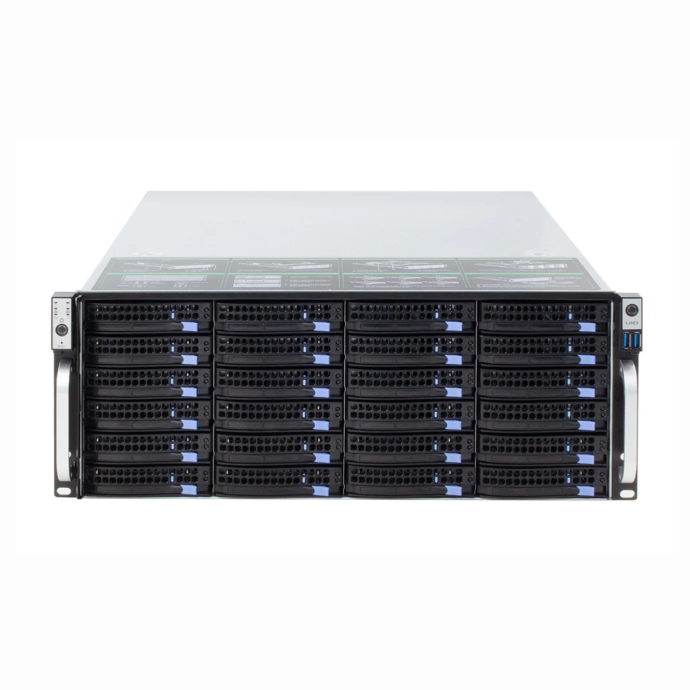 datacenter  rackmount  xeon e5 cpu 8g  memory 192t 384t  1000W psu storage 4u 24Bays rack Server