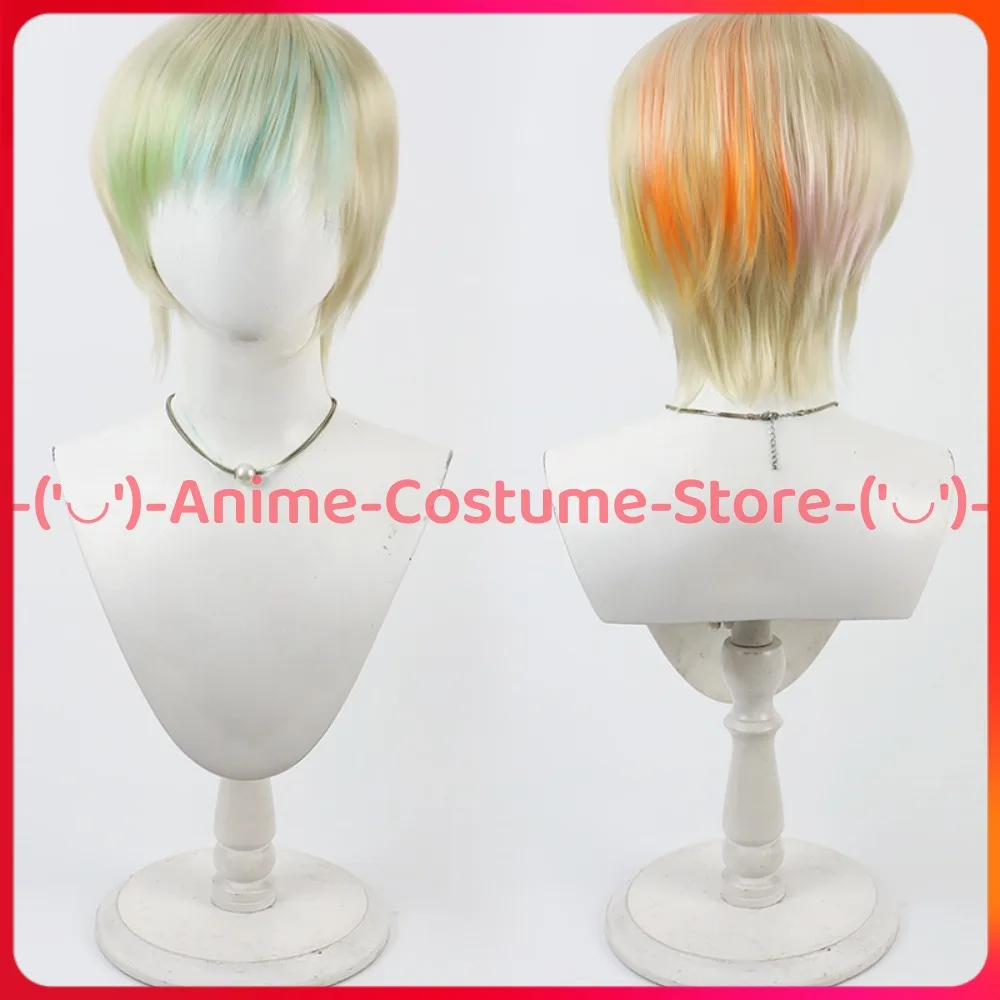 Dancer Rogaston Boy Cosplay Wig Anime Game Character Halloween Carnival Party Costume Wigs Heat Resistant Synthetic Hair