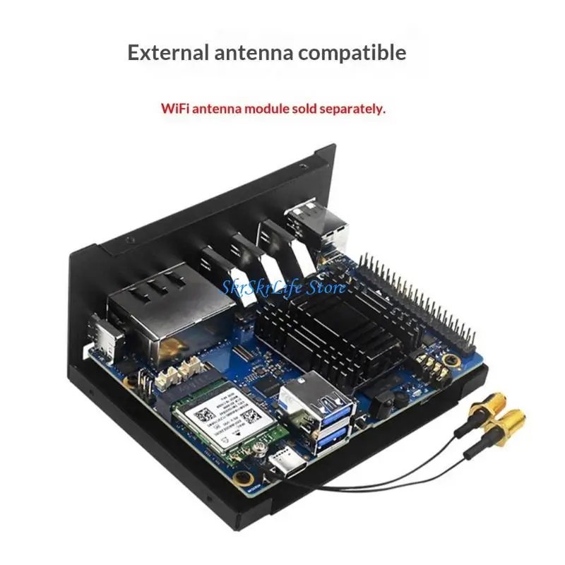 

E65E Development Board Metal Case for Pi 5 Housing Improved Connection