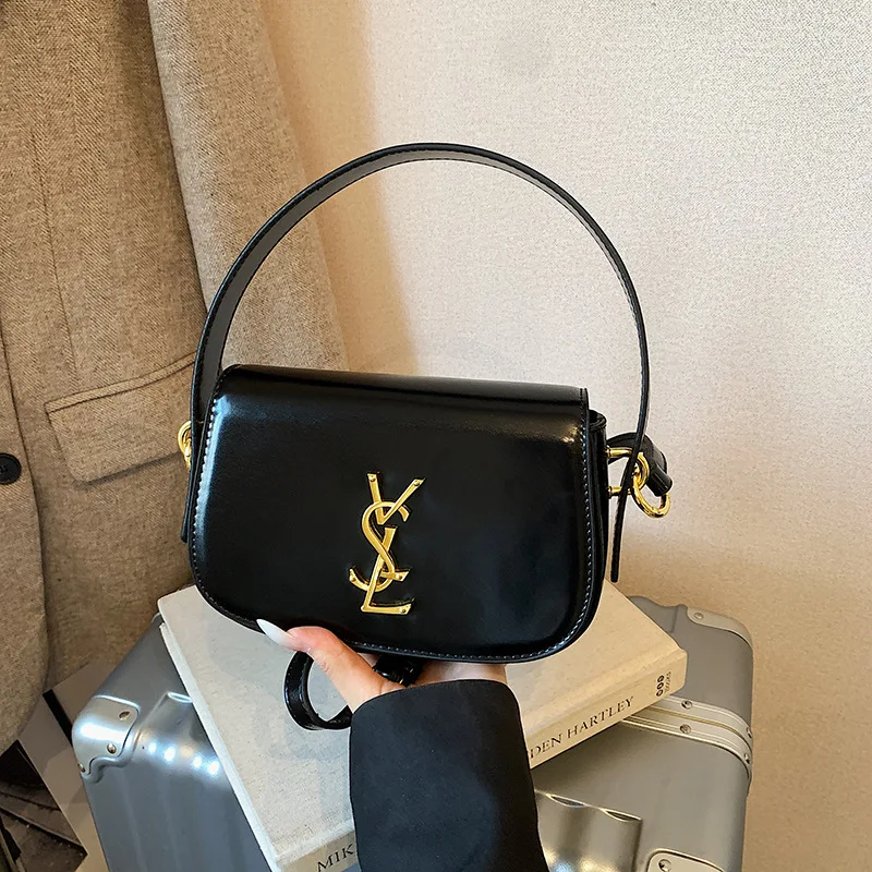 

Сумка-седло в стиле французского люкса – сумка через плечо с верхней ручкой, бестселлер с премиальной отделкой для женщин