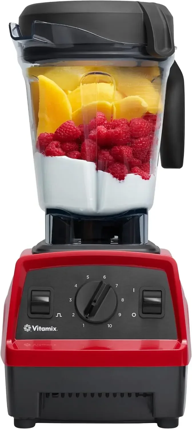 Vitamix Explorian Blender, Professional-Grade, 64 oz. Low-Profile Container, Red (Renewed Premium)