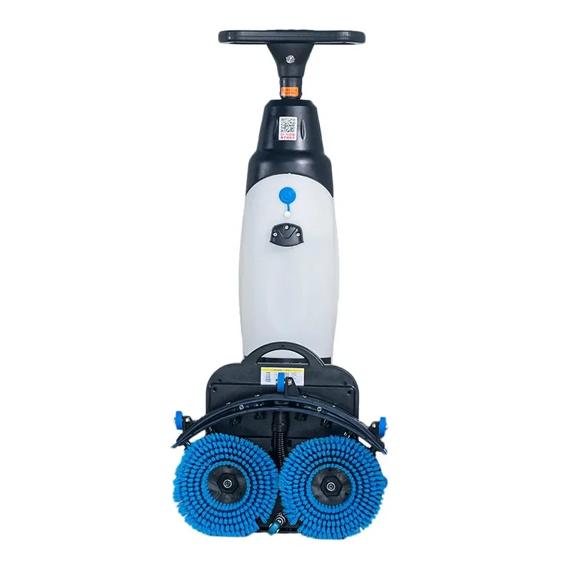 

KUER Dual 7" Brush Pads Lead-acid batteries Floor Wash Machine Scrubber Floor Scrubber Cleaning Machine cordless Power Scrubber