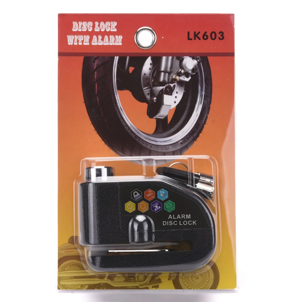 

Disc Alarm Motorcycle Anti Theft Waterproof 110Db Siren Anti-Theft Wheel Lock For Scooter Bike Motorbike Zinc Alloy