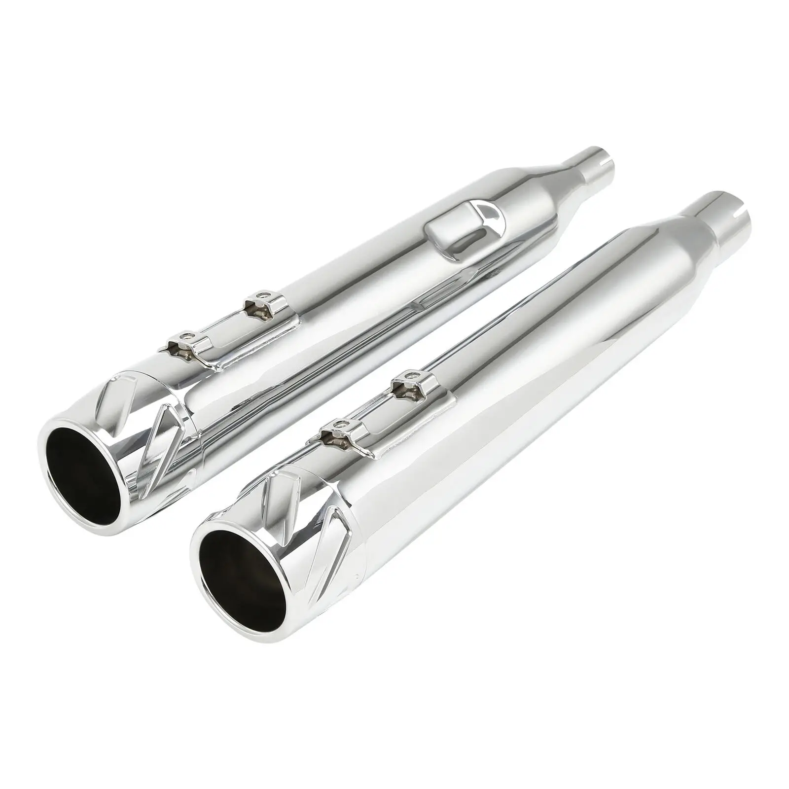 Motorcycle Slip-On Dual Mufflers Exhaust Pipes For Harley Touring Electra Glide Road King Street Glide Road Glide 2017-2023 2022