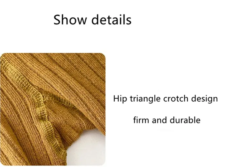 Kinderhosen für Mädchen und Jungen, gestrickte Leggings für Mädchen, einfarbige Baby-Kinderhosen, Strumpfhosen für 0 bis 6 Jahre, Frühling – Detail 9