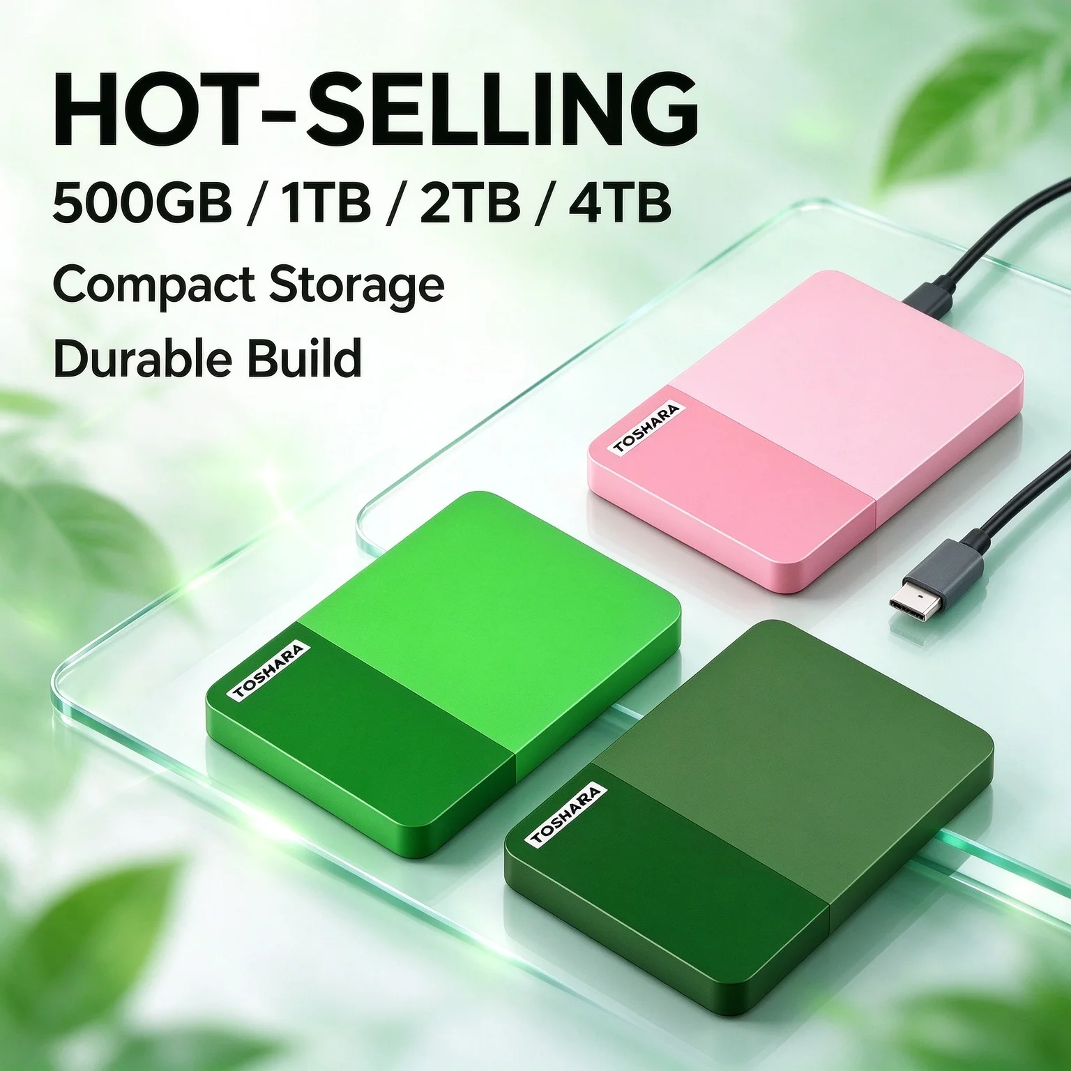 500GB 1TB 2TB 4TB 2.5 Inch Portable External HDD TOSHARA B3 Canvio Ready USB3.0 Hard Disk Laptop Mac Android Pro Max HD
