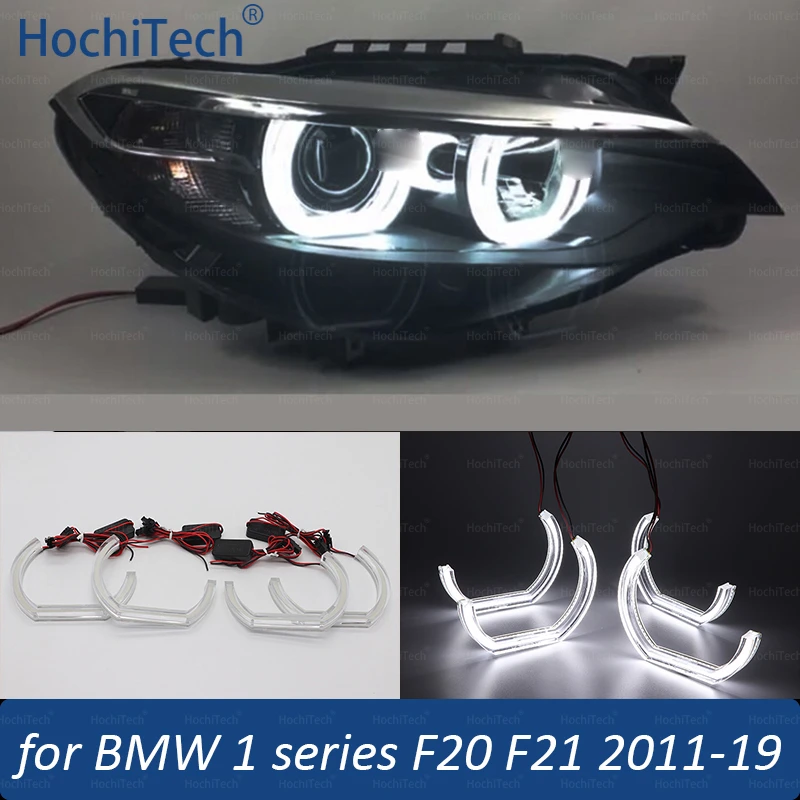 

For BMW 2 Series F22 F23 2014-2018 218i 220i 228i 230i 218d 220d 225d White Daytime Light DTM Ice Crystal Angel Eyes DRL