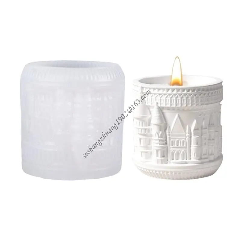 

Q6RB Silicone Crafting Mould Scandinavian Castles Designs for Resin Plaster Creation
