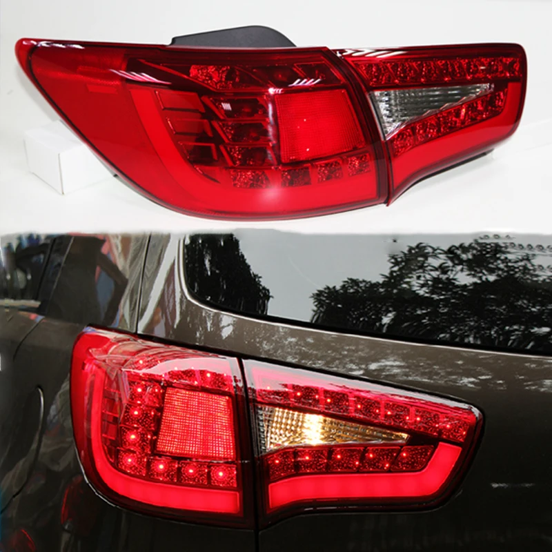 1 Set LED Taillight For KIA Sportage 2009-2013 Year Rear Back Lamp RED