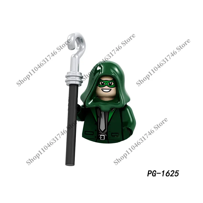 Kostbare Bausteine als Geschenk, Superhelden Green Arrow, Batman, Flash, Superman, Ziegelstein-Bausteine, Weihnachtsgeschenk