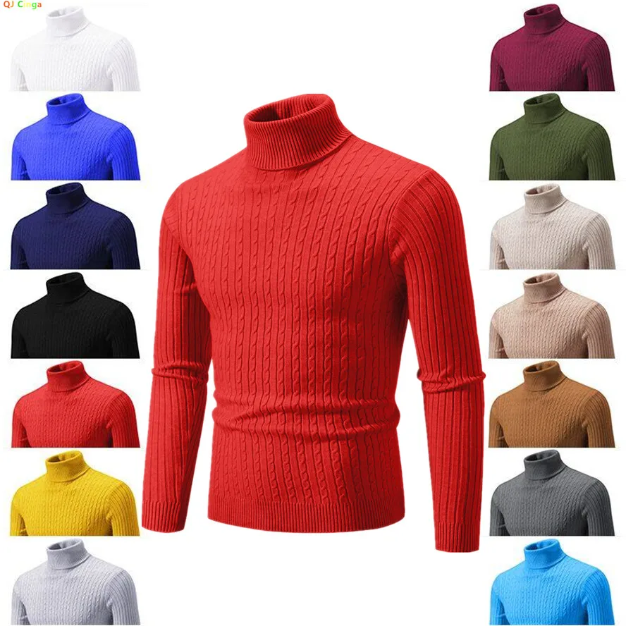 

Новый унисекс свитер с высоким воротом и длинными рукавами 2026 года, мужской пуловер с спиральным узором, доступен в цветах: красный, черный, белый, серый, синий