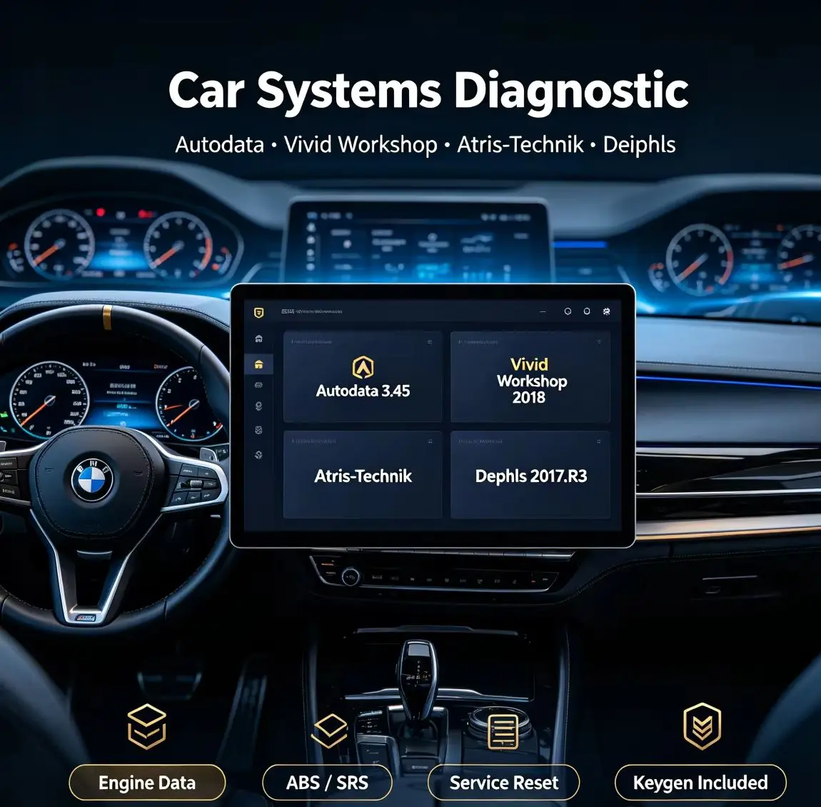 Autodata 3.45 Vivid Workshop 2018 Automotive Repair Software Atris-Technik Deiphls 2017.R3 with Keygen for Cars & Trucks