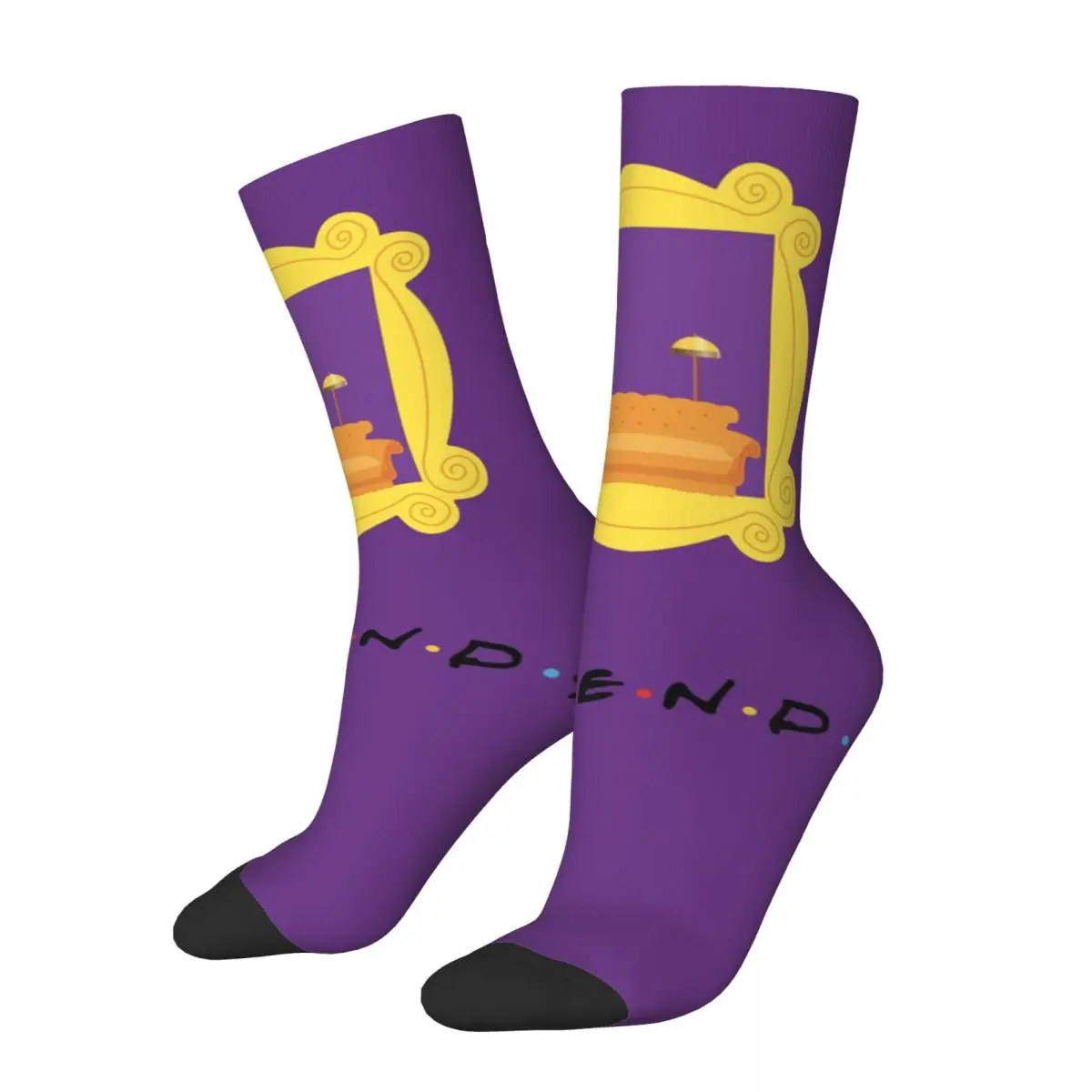 Colorful Pair Best Friends TV Show Men Women Socks,Windproof Beautiful printing Suitable for all seasons Dressing Gifts