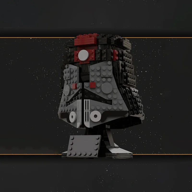 

570 шт. | MOC Star Battle SWTOR Sith Trooper Шлем Бюст | Модульный боевой шлем | Модельные строительные блоки | Игрушки на день рождения в подарок