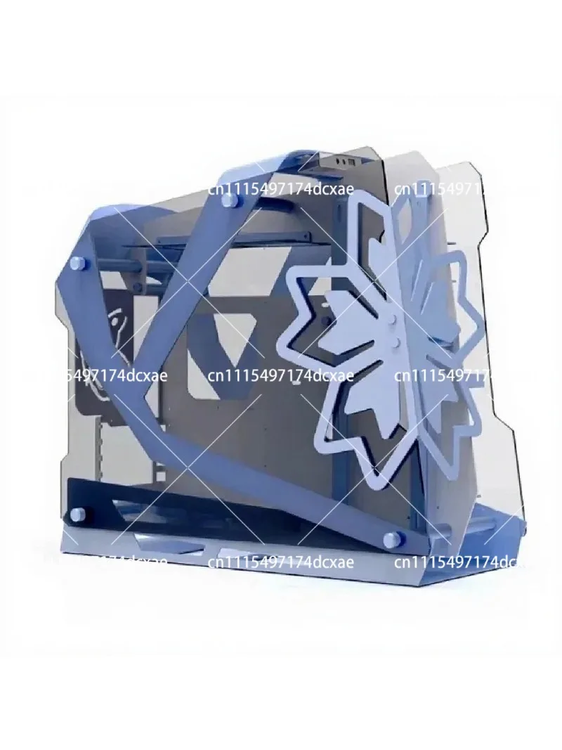 MATX All-Aluminum Desktop Computer Case, Air-Cooled PC Chassis for Gaming Builds