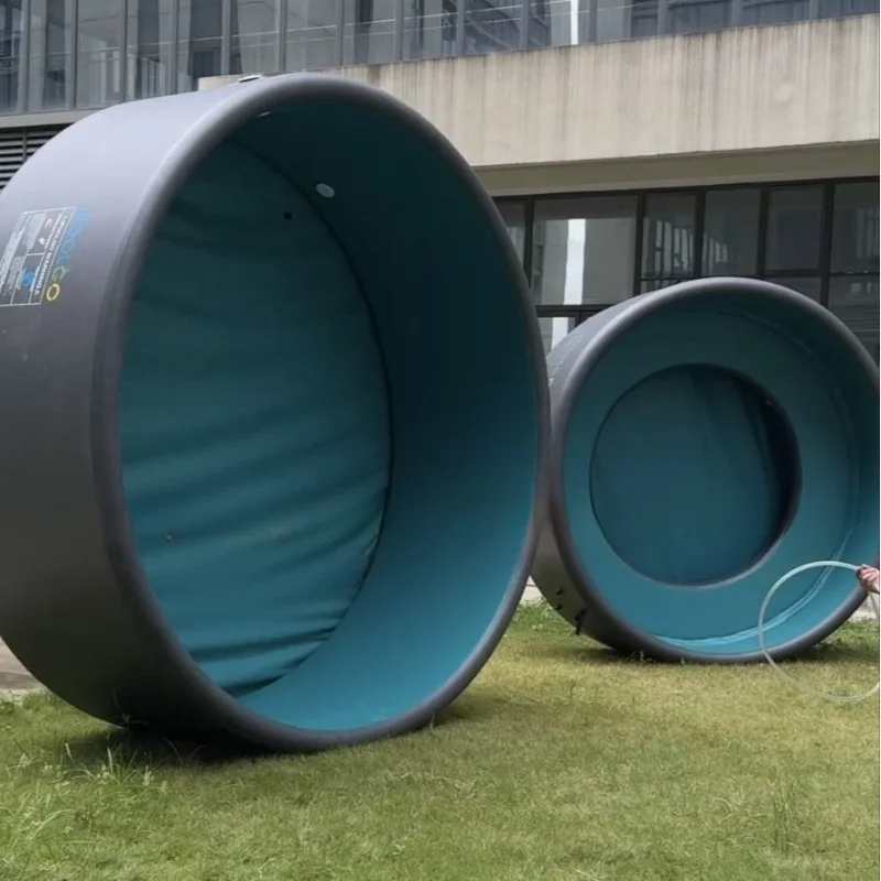 PVC Double-layer Brushed Rectangular Round Swimming Pool Durable Thickened Inflatable Portable Foldable
