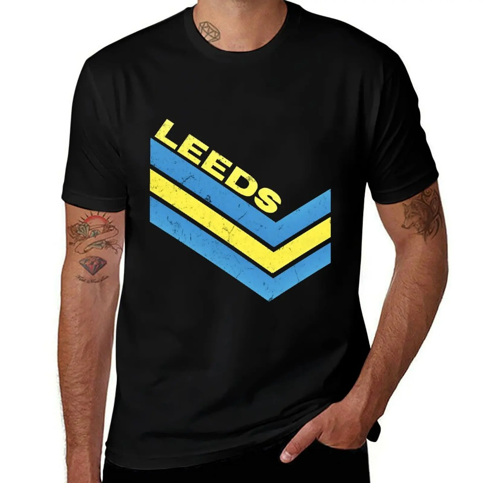 Leeds 80s Retro T-Shirt Casual Trendy Streetwear Tee Shirt
