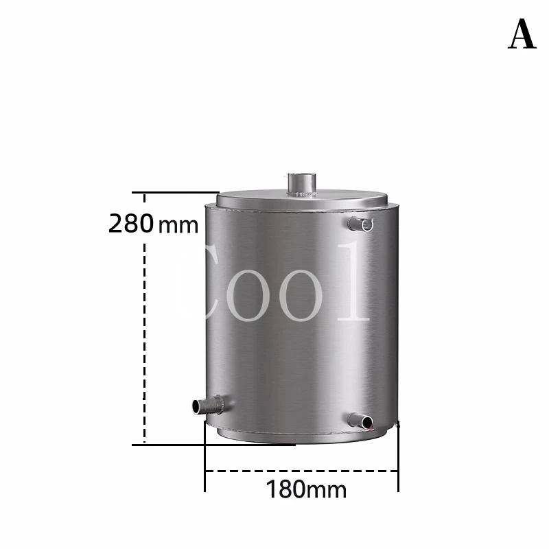 180 Coil Condenser Heat Exchanger 180 Tube Cold And Hot Water Distillation Brewing Equipment Condensation 304 Stainless Steel