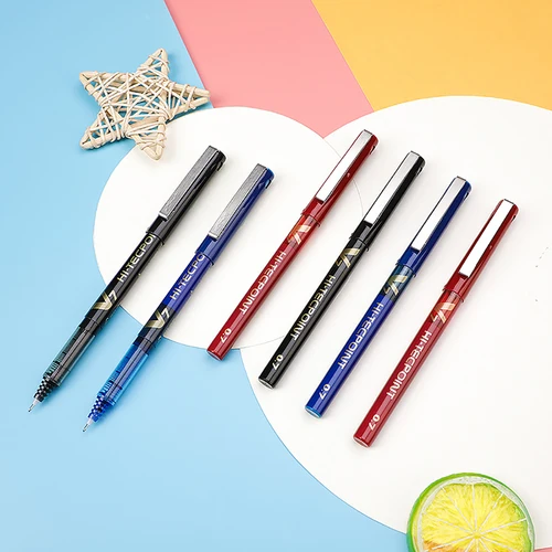 Imagen 2 del producto Bolígrafo de Gel piloto japonés BX-V7, jeringa líquida recta para exámenes de estudiantes, suministros de papelería de firma a base de agua de 0,7mm, 6 uds.