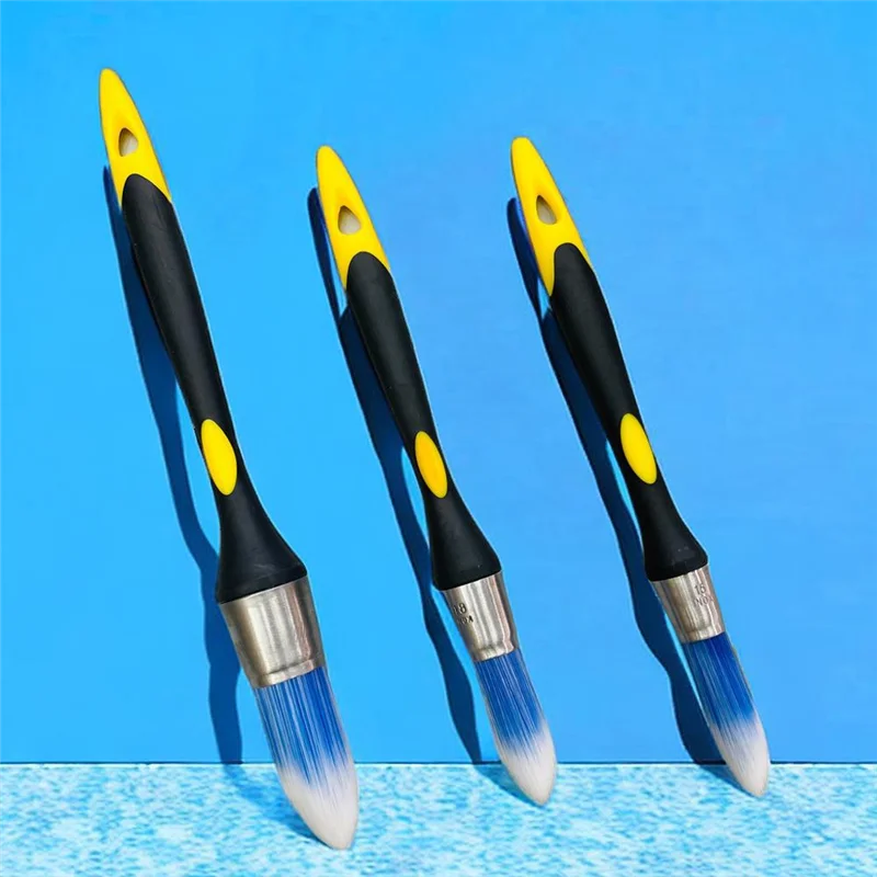 A008 Trim Brush Set, 5/8Inch, 3/4Inch And 1Inch, Trim Paint Brush, Small Paint Brush, Trim Brushes For Painting,