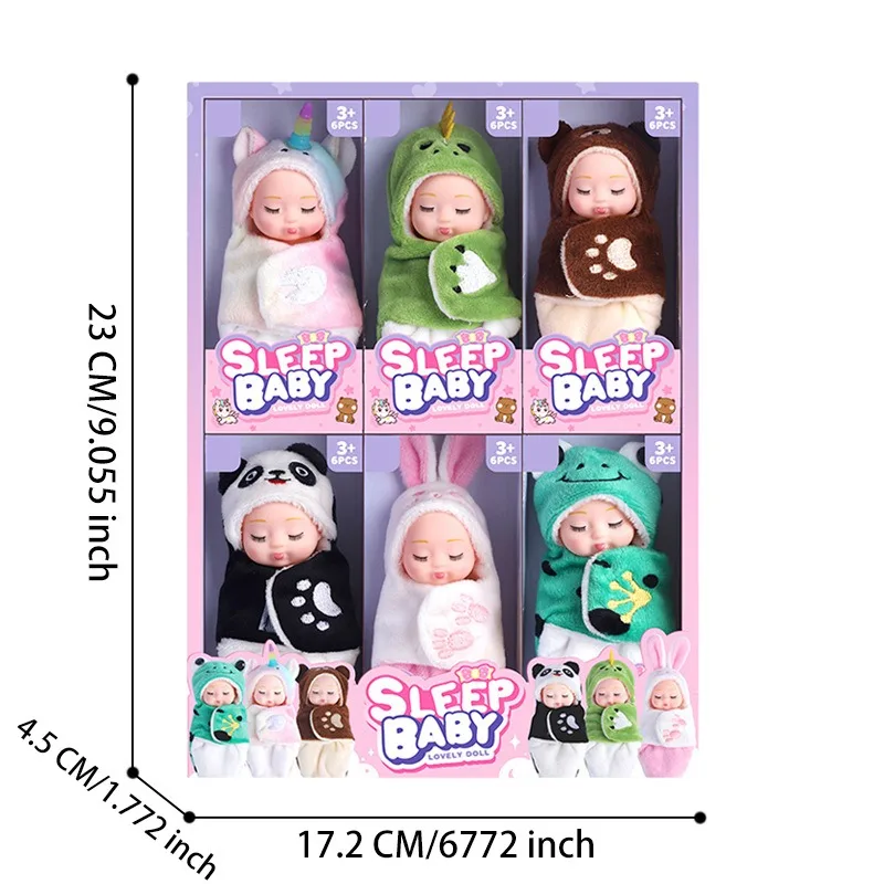 Schlafen Reborn Baby Puppe Kit Spielzeug Mini Konstellationen Baby Nette Entzückende Puppen Spielset Geburtstage Geschenke Für Kinder
