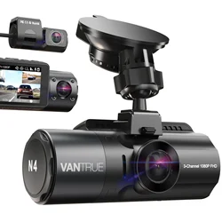 Vantrue N4 DashCam 4K Car Video Recorder Night Vision Car DVR Dashcam Rear View Camera with GPS Car Dash Cam Support 512GB Max