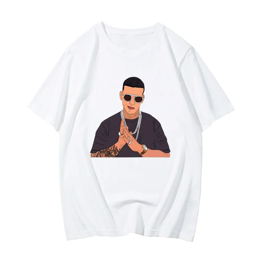 Daddy Yankee T-shirts Hip Hop Graphic Printing Tee-shirt Summer Round Neck Cotton Tshirts Streetwear Camisetas Hombre Men Women