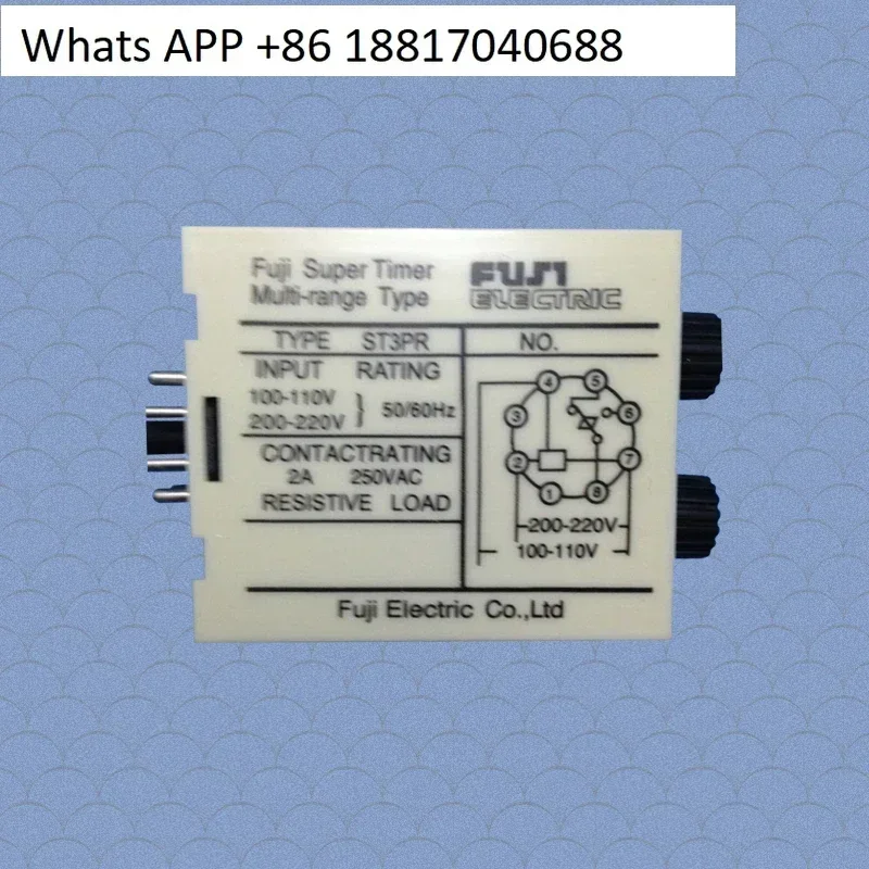 ST3PR limited cycle delay relay 220V24V positive and negative double knob adjustment control time 10 seconds 60 minutes 30SM