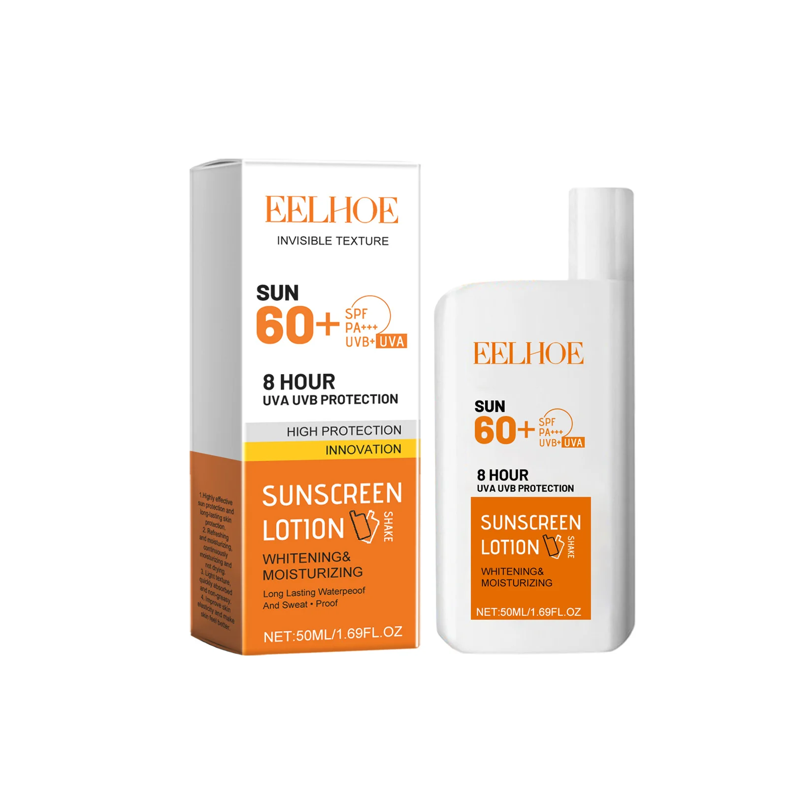 EELHOE SPF60 Facial Sunscreen Long Lasting Sun Protection Face Cream UV Sunscreen Stick Anti Sun Portable Sunscreen Moisturizer