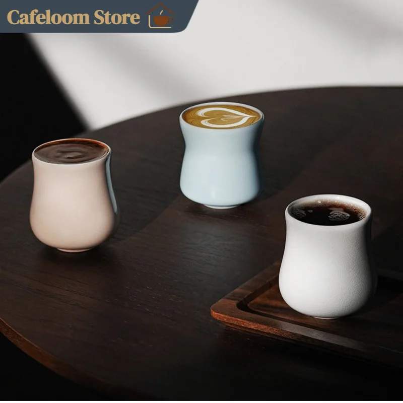 Mhw‑3bomber Aura Ceramic Coffee Cup 150ml Professional Coffee Tasting Cup Aroma Sensing Mug For Pour‑Over Coffee Brewing