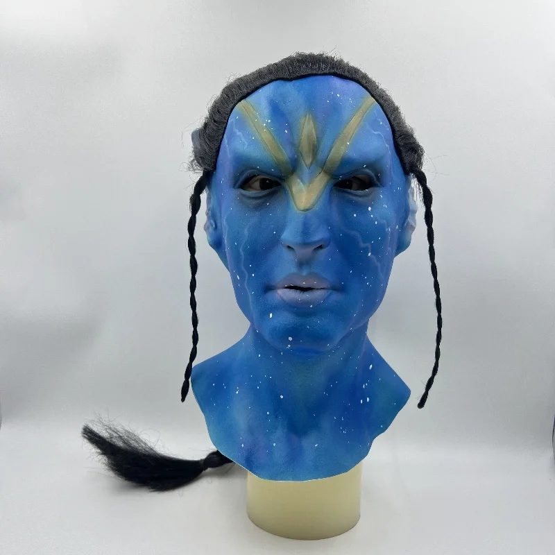 Avatar Latex Mask Halloween Party Cosplay Adult Movie Avatar Mask Carnival Costume Party Props