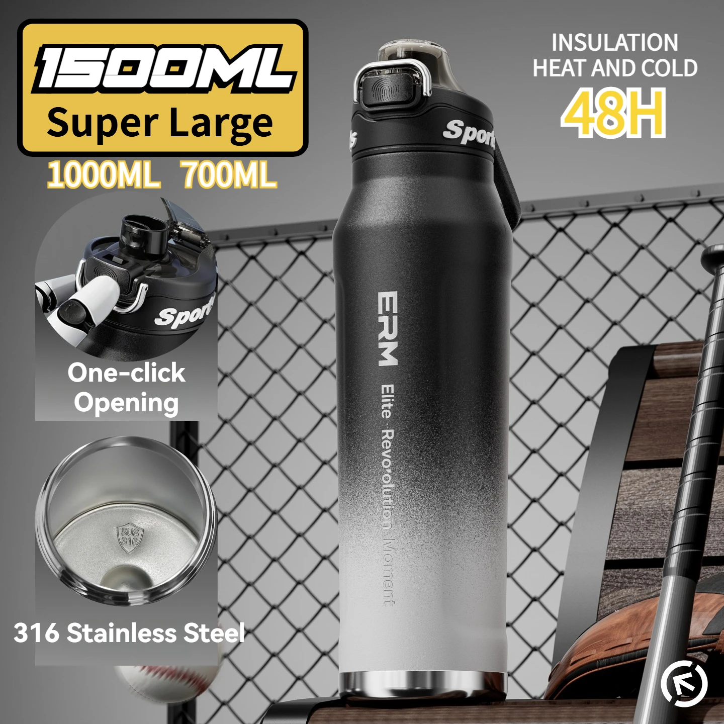 Termo en Acero Inoxidable 1,5l