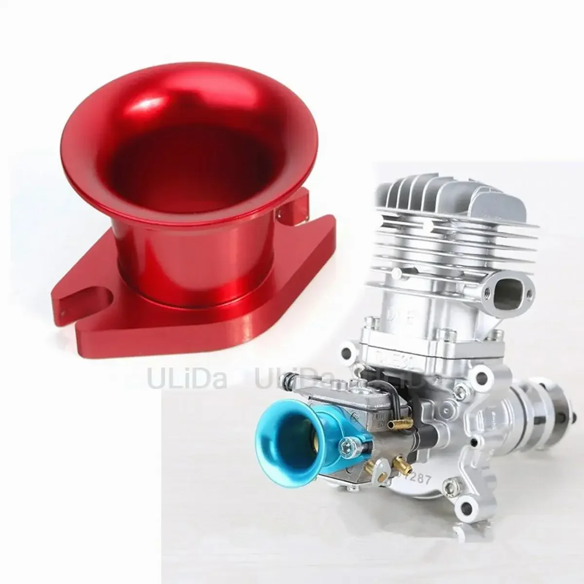 Aluminum Air Horn Inlet for DLE30/ DLE50/ DLE55/ Zenoah G80 and CRRC Gas Engine RC Airplane