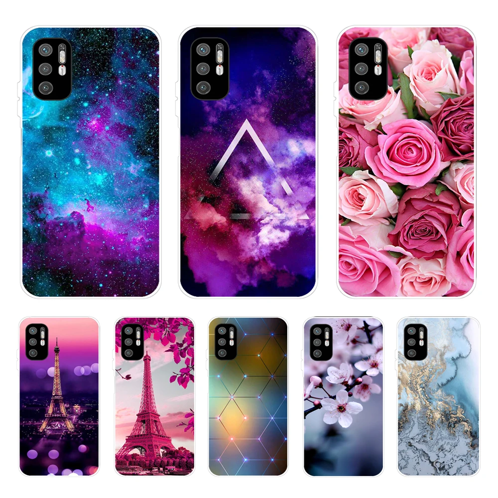 For Xiaomi Redmi Note 10 5G Case Shockproof Soft silicone TPU Back Cover For Redmi Note 10 5G Phone Cases Note10 5G Cute Cartoon