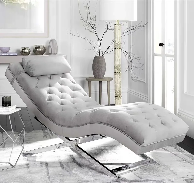 Classic High Quality Beauty Salon Beige Massage Table Tufted Fabric Reclining Facial Spa Bed For Beauty Shop