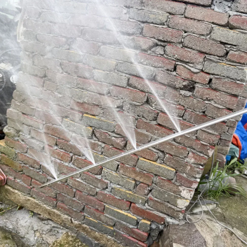 Radiator Cleaning Wand Stainless Steel with Copper Alloy Quick Connector and 60cm Rod for Use with High Pressure Water Tools