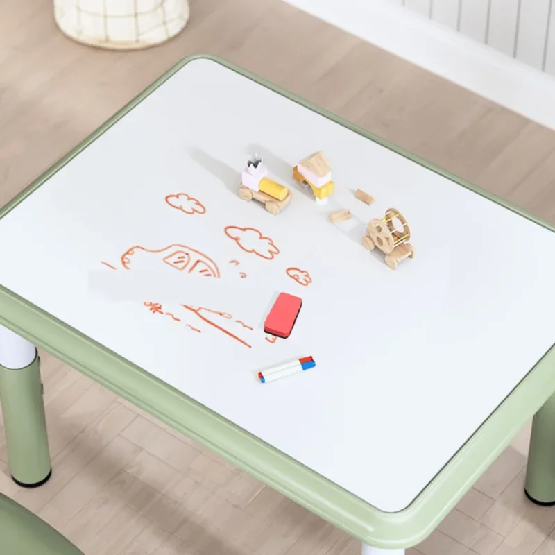 Multi-function Kids Study Table And Chairs Home Plastic Stool Kindergarten Game Table Drawing Table Can Be Raised And Down