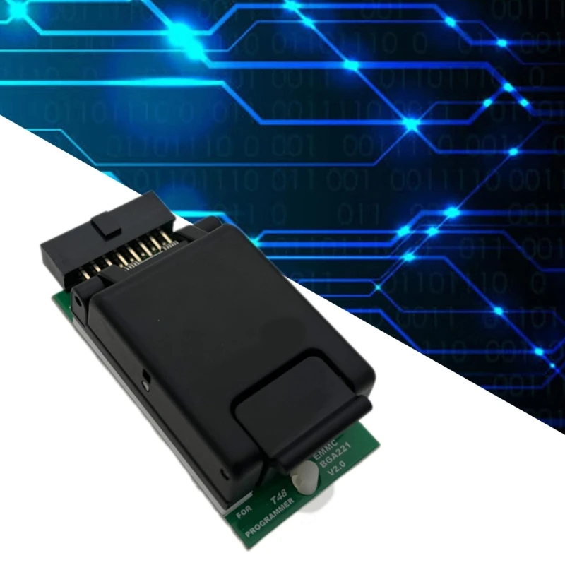 Adaptador chip EMMC BGA221 V2.0 Programador Adaptador programação Sonda cabeça dupla