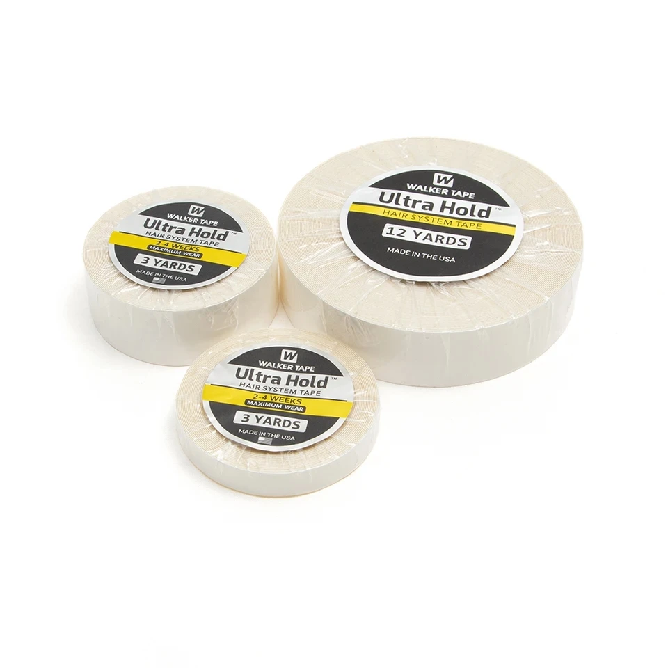 Superklebendes Spitzenperückenband der Größe 3/12 mit doppelseitigem Klebeband für Haarverlängerung, robust, stabil, bequem und eng anliegend