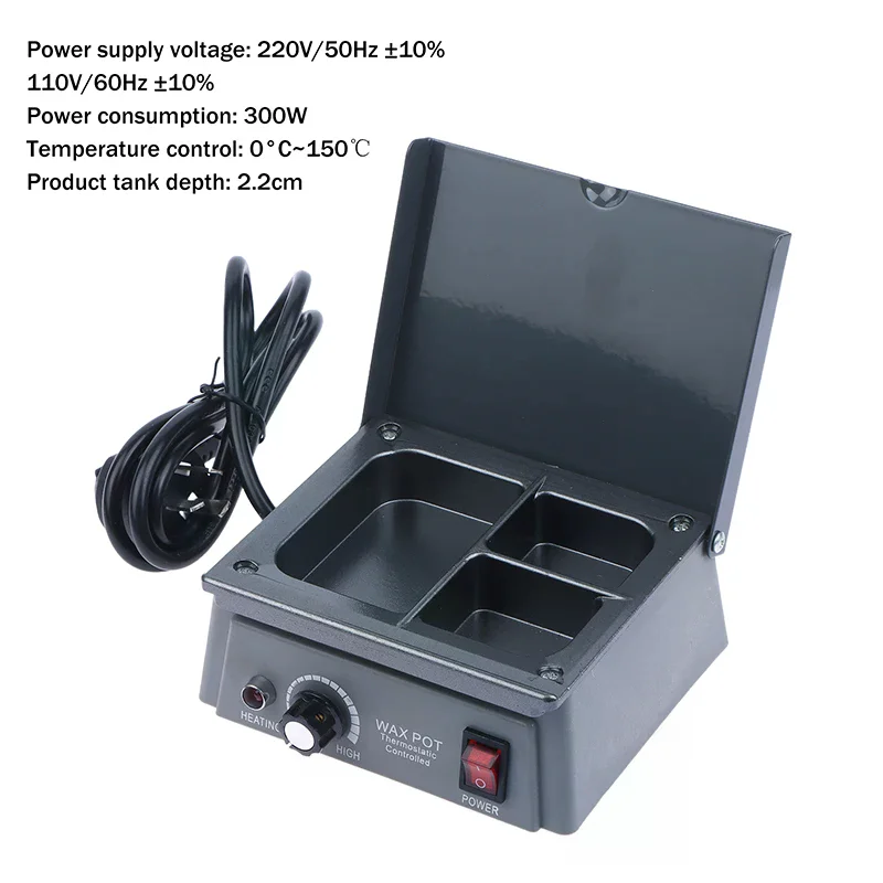

Терморегулируемый воскоплавильный аппарат для стоматологического воска с тремя слотами 0 ℃ ~150 ℃ Оборудование и инструменты для зуботехнических лабораторий, 300 Вт
