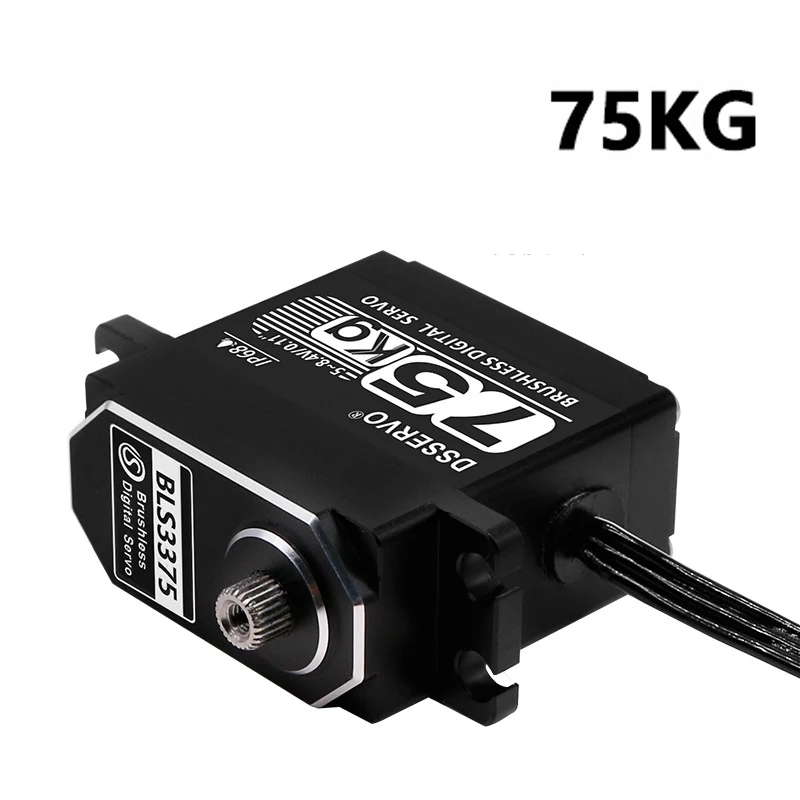 

75 кг BLS3375 цельнометаллические цифровые сервоприводы бесщеточный двигатель 180/270/360 градусов с высоким крутящим моментом IP68 сервопривод DIY детали для радиоуправляемого робота/модели автомобиля