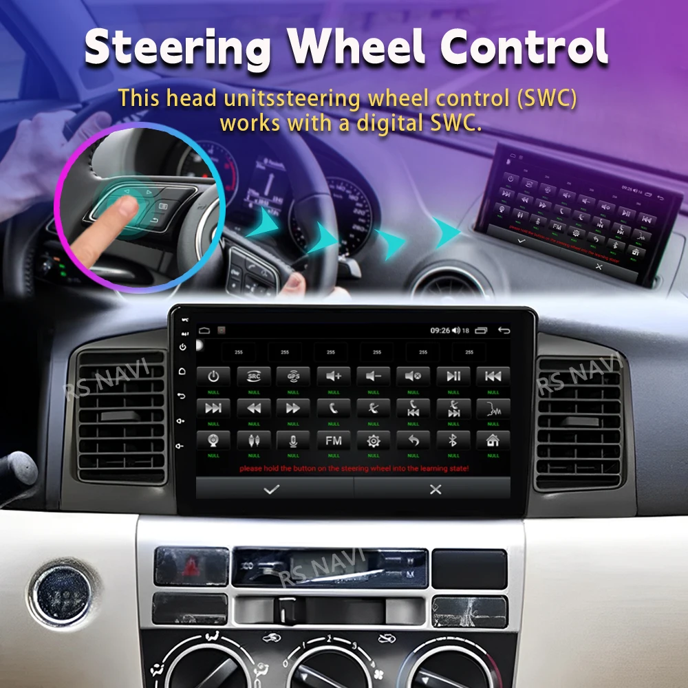 Android 16 Carplay Car Radio Multimedia For Toyota Corolla E120 2000 - 2004 navigation video DVD Autoradio Stereo 2din 4G+wifi