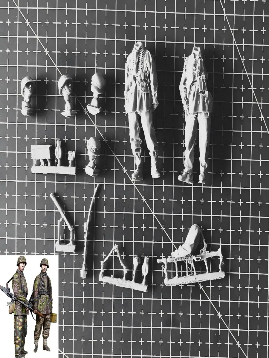 1:35 High-detail native（A6） resin action figure, unassembled and unpainted white model()
