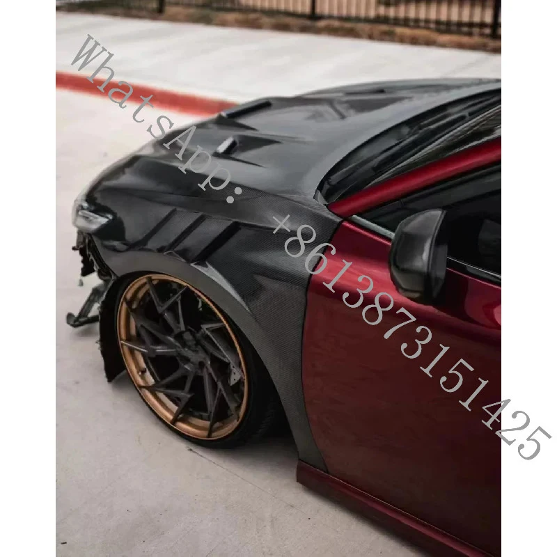 

Suitable Forged Carbon Fiber Side Fenders Compatible with Camry 2018-2023 P Style Vented Design Modification Accessories