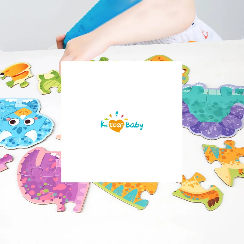 

Бумажные головоломки, детские игрушки, головоломки с мультяшными животными, игры, ранние развивающие игрушки, подарочный набор для детей