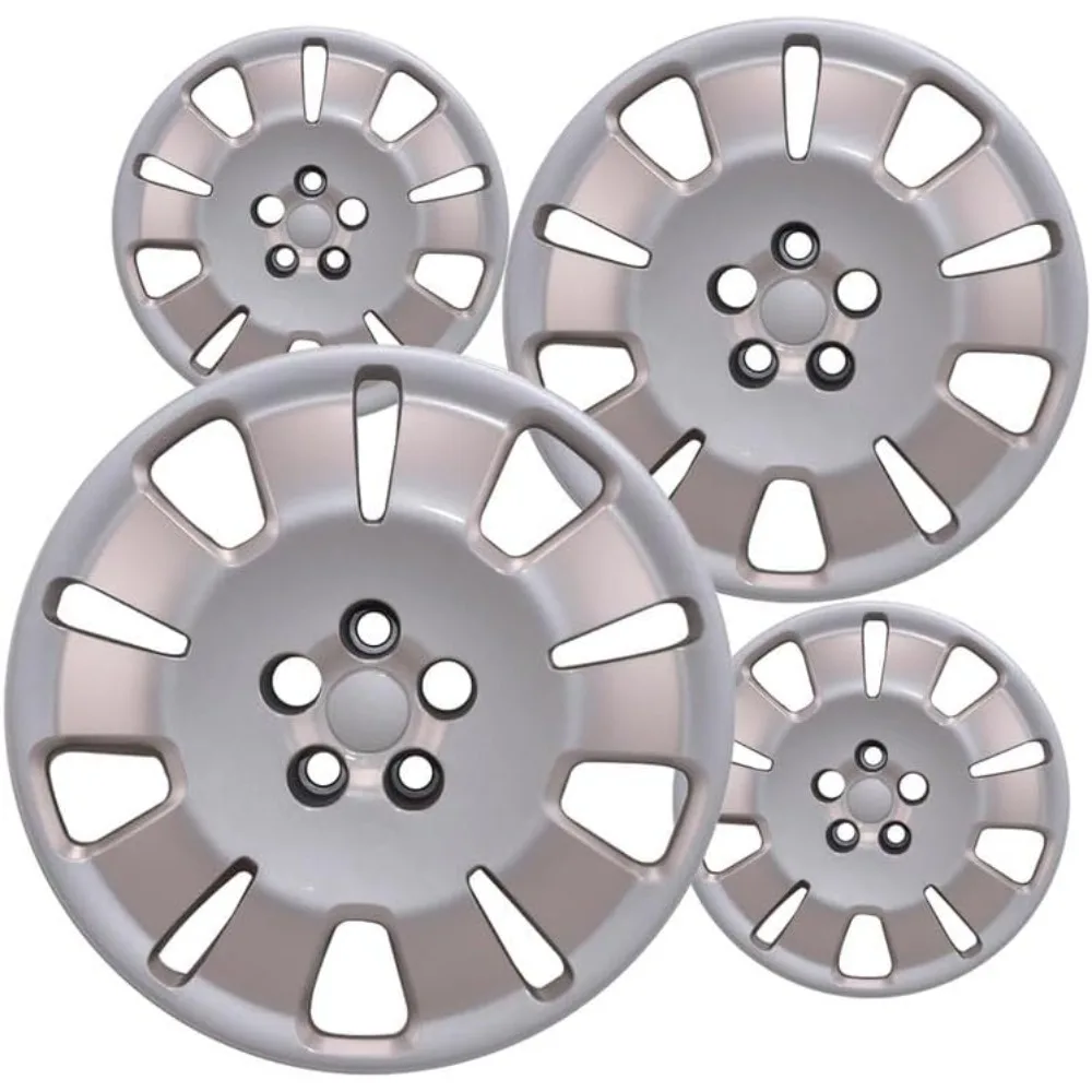 

16 inch Silver ABS Hubcap Wheel Covers Compatible with 2015-2022 Ram Promaster City (Set of 4) Wheelcovers for 16 inch Standard