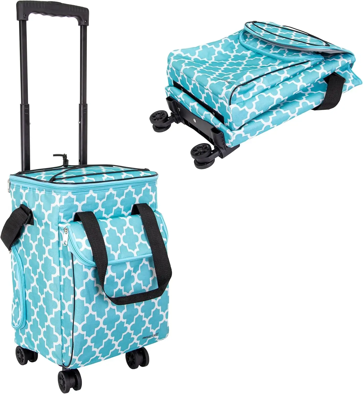 

Ультракомпактный складной переносной холодильник на колесиках с поворотом на 360°, с термоизоляцией для пляжа, пикника, барбекю