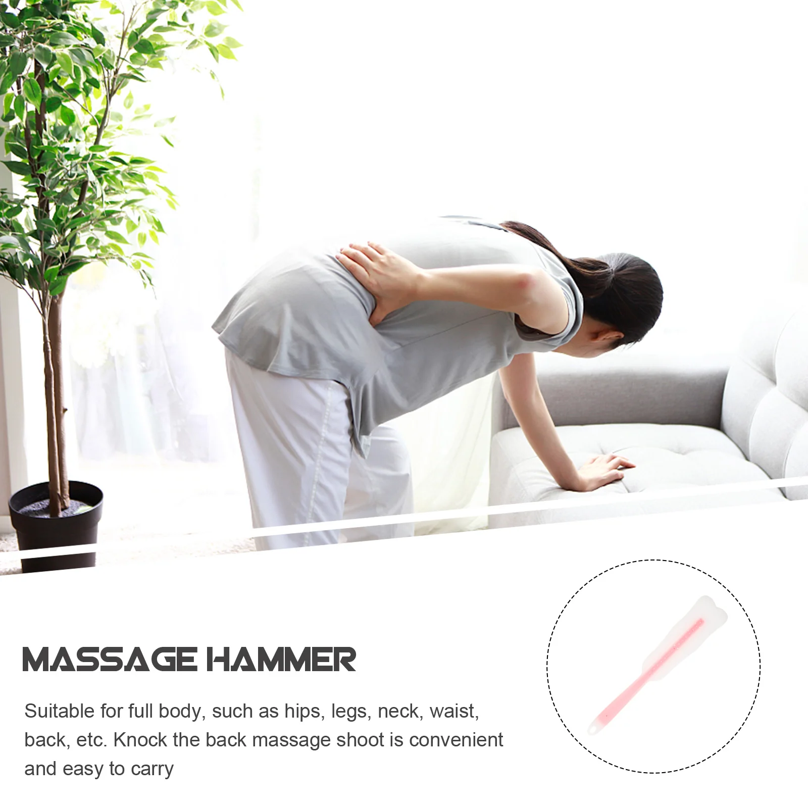 

Массажер для плеч и шеи, портативный молоток для терапии спины для облегчения боли в мышцах, массаж акупунктурных точек, палочка для избиения тела