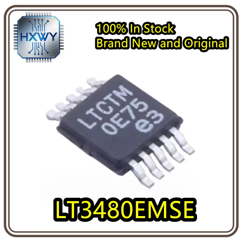 (1/5 piece) LT3480EMSE LT3480E LTCTM MSOP-10 Power Chip Brand New Original Stock