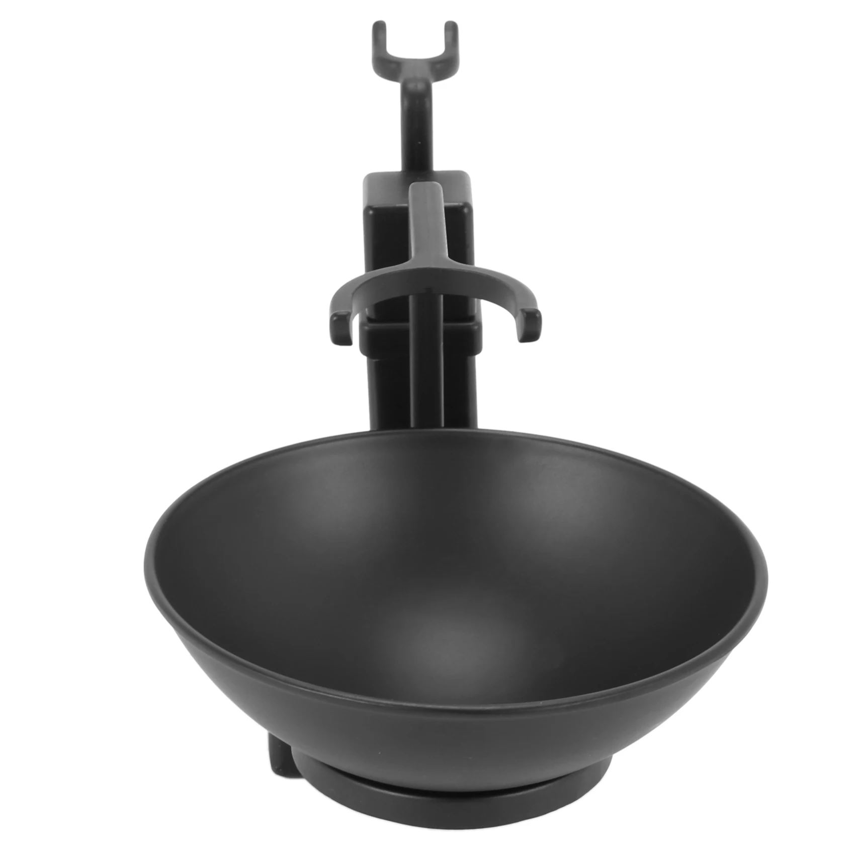 MLGB-Bathroom Barber Men Metal Shaving Rack Stand Set - Shave Brush Holder Shelf + Soap Mug Cup Bowl Black